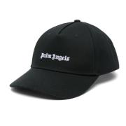 Palm Angels Svart Classic Logo Cap Black, Herr