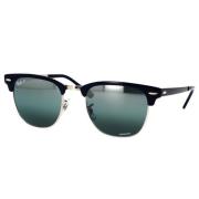 Ray-Ban Klassiska Clubmaster Metal Solglasögon Polariserade Blue, Unis...