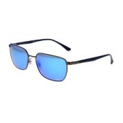 Ray-Ban Polariserade Wraparound Solglasögon Metall Peek Black, Unisex