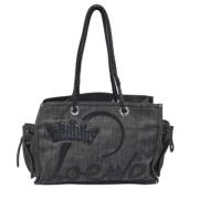 Loewe Pre-owned Pre-owned Denim totevskor Black, Dam