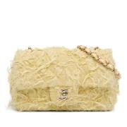 Chanel Vintage Pre-owned Tyg crossbodyvskor Yellow, Dam