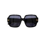 Gucci Vintage Pre-owned Plast solglasgon Black, Dam