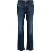 Diesel Indigo Blå Stretch Denim Jeans Blue, Dam