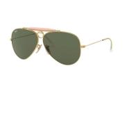 Ray-Ban Shooter G15 Grön Solglasögon Yellow, Unisex