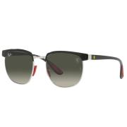 Ray-Ban Fyrkantiga Scuderia Ferrari Solglasögon Rb3698M Black, Unisex