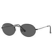 Ray-Ban Vintage Oval Solglasögon Black, Unisex