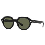 Ray-Ban Grön Polariserade Fyrkantiga Solglasögon Gina Black, Unisex