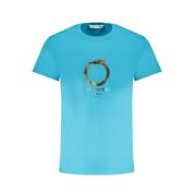 Trussardi Blå Bomull Logo Print T-shirt Blue, Herr