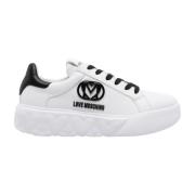 Love Moschino Dam Lågtop Sneakers White, Dam