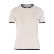 Max Mara Egidio Ull T-shirt i Ecru Gray, Dam