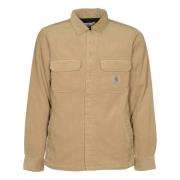 Carhartt Wip Bomull Corduroy Skjorta Jac Beige, Herr