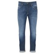 Dondup Icon Up Denim Jeans Blå Tvättad Blue, Herr