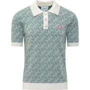 Casablanca Gröna T-shirts och Polos med Patch Logo Green, Herr