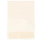 Max Mara Vit Foulard Halsduk White, Dam