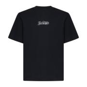 Burberry Svart Bomull Crew Neck Logo T-shirt Black, Herr