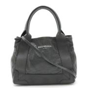 Balenciaga Vintage Pre-owned Laeder axelremsvskor Gray, Dam