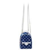 Louis Vuitton Vintage Pre-owned Laeder ryggsckar Blue, Dam