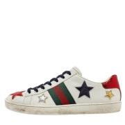 Gucci Vintage Pre-owned Laeder sneakers White, Dam