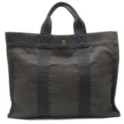 Hermès Vintage Pre-owned Canvas totevskor Gray, Dam