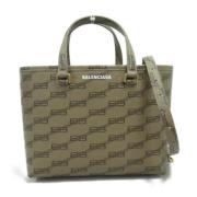 Balenciaga Vintage Pre-owned Tyg axelremsvskor Brown, Dam