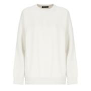 Fabiana Filippi Ivory Ullblandning Crew Neck Sweater Beige, Dam