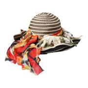 Dolce & Gabbana Multifärgad bredbrättad solhatt Multicolor, Unisex