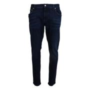 Dolce & Gabbana Elegant smal mrkbl denim jeans Blue, Herr