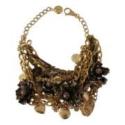 Dolce & Gabbana Siciliansk Glamour Guld Statement Halsband Yellow, Dam