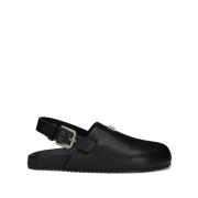 Dolce & Gabbana Svarta platta skor med ankelrem Black, Herr