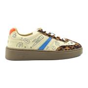 Serafini Beige Court Sneakers Höst Vinter 2024/2025 Beige, Dam