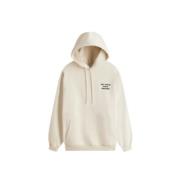 Drole de Monsieur Slogan Hoodie med fransk terry Beige, Herr