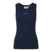 Ball Sportig Tanktop med Broderat Logotyp Blue, Dam