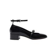 Scarosso Svart Patent Mary Jane Skor Black, Dam