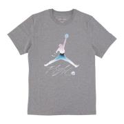 Jordan Grafisk Tee Carbon Heather T-shirt Gray, Herr