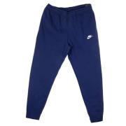 Nike Mörkblå Joggers i Fleece Blue, Herr