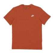 Nike Mörk Russet Club Tee Kortärmad Brown, Herr