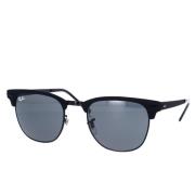 Ray-Ban Klassiska Retro Clubmaster Metal Solglasögon Black, Unisex