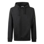 Stone Island Casual Hoodie för Män Black, Herr