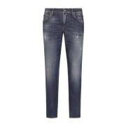 Dolce & Gabbana Skinny Denim Jeans med slitna look Blue, Herr