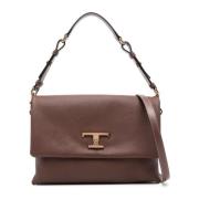 Tod's Brun T Timeless Toteväska Brown, Dam