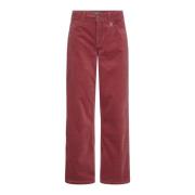 MOS Mosh Corduroy Wide Leg Pants Garnet Red, Dam