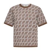 Fendi Stiliga T-shirts och Polos Brown, Dam