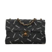 Chanel Vintage Pre-owned Canvas chanel-vskor Black, Dam