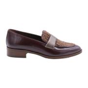 Pertini Klassiska Läder Moccasiner Brown, Dam