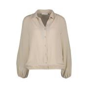 Amélie & Amélie Offwhite Garda Blouse Beige, Dam