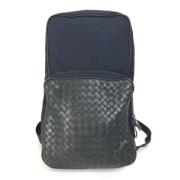 Bottega Veneta Vintage Pre-owned Laeder crossbodyvskor Blue, Dam