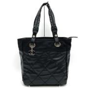 Chanel Vintage Pre-owned Canvas totevskor Black, Dam