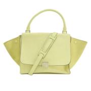 Celine Vintage Pre-owned Laeder handvskor Yellow, Dam