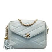 Chanel Vintage Pre-owned Mocka chanel-vskor Blue, Dam