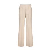 Amélie & Amélie Off-White Stilfull Broek Beige, Dam